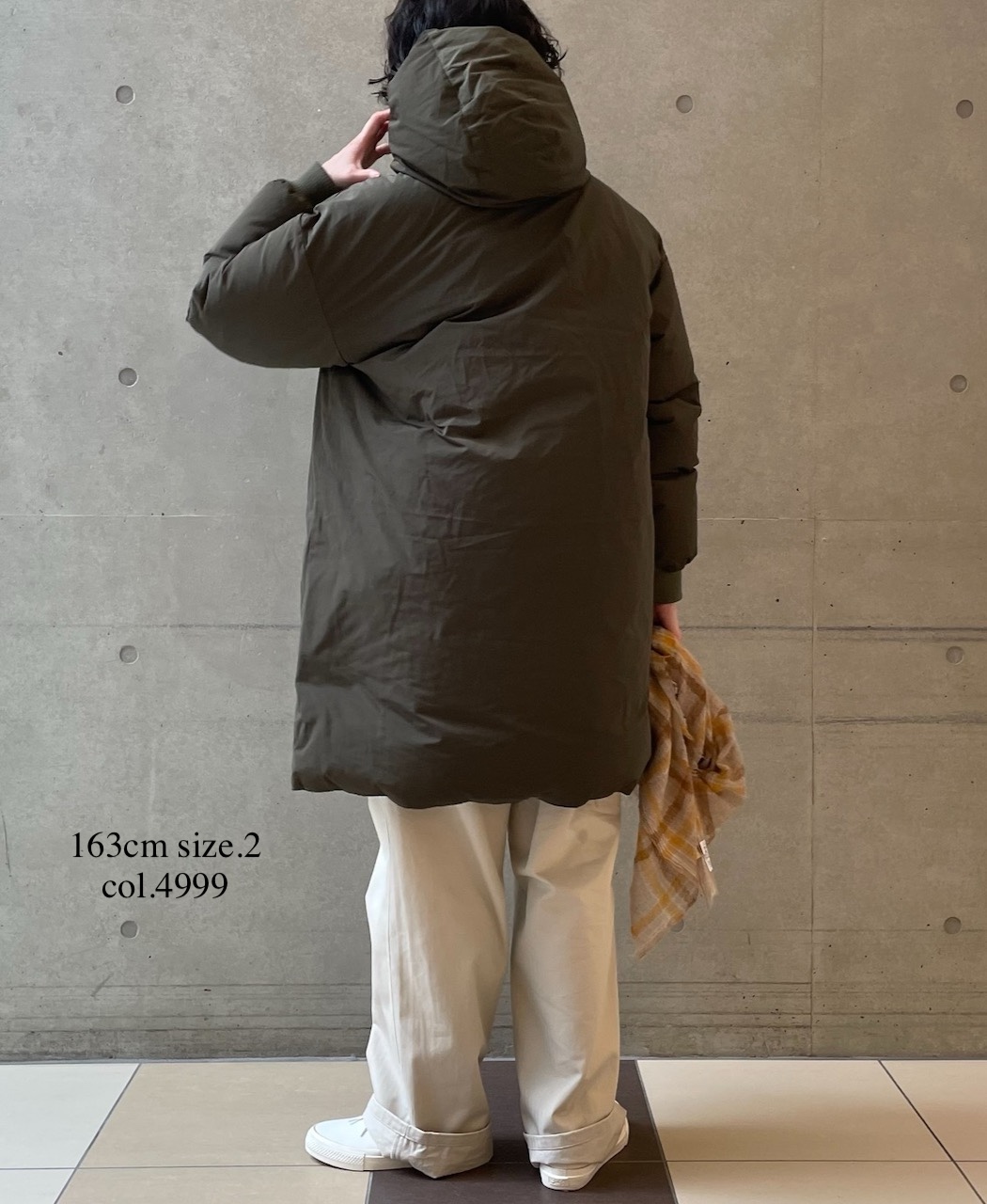 NAM2463 (コート) POLY×COTTON REVERSIBLE DOWN SNAP FRONT HOODED MIDI COAT