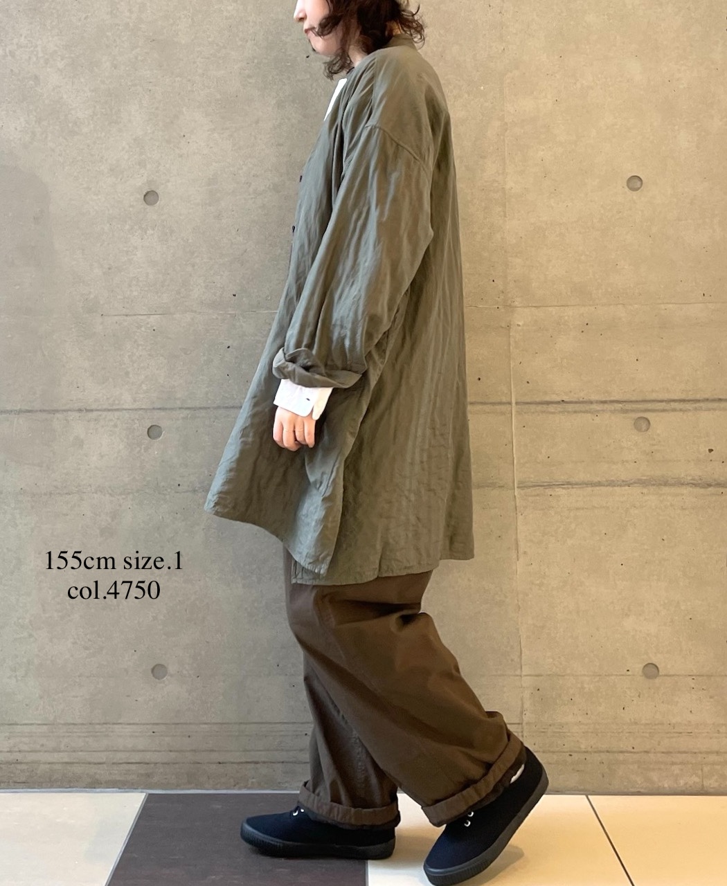 NMDS25583(シャツ) STITCHED BANGALORE SILK PLAIN BANDED COLLAR SHIRT