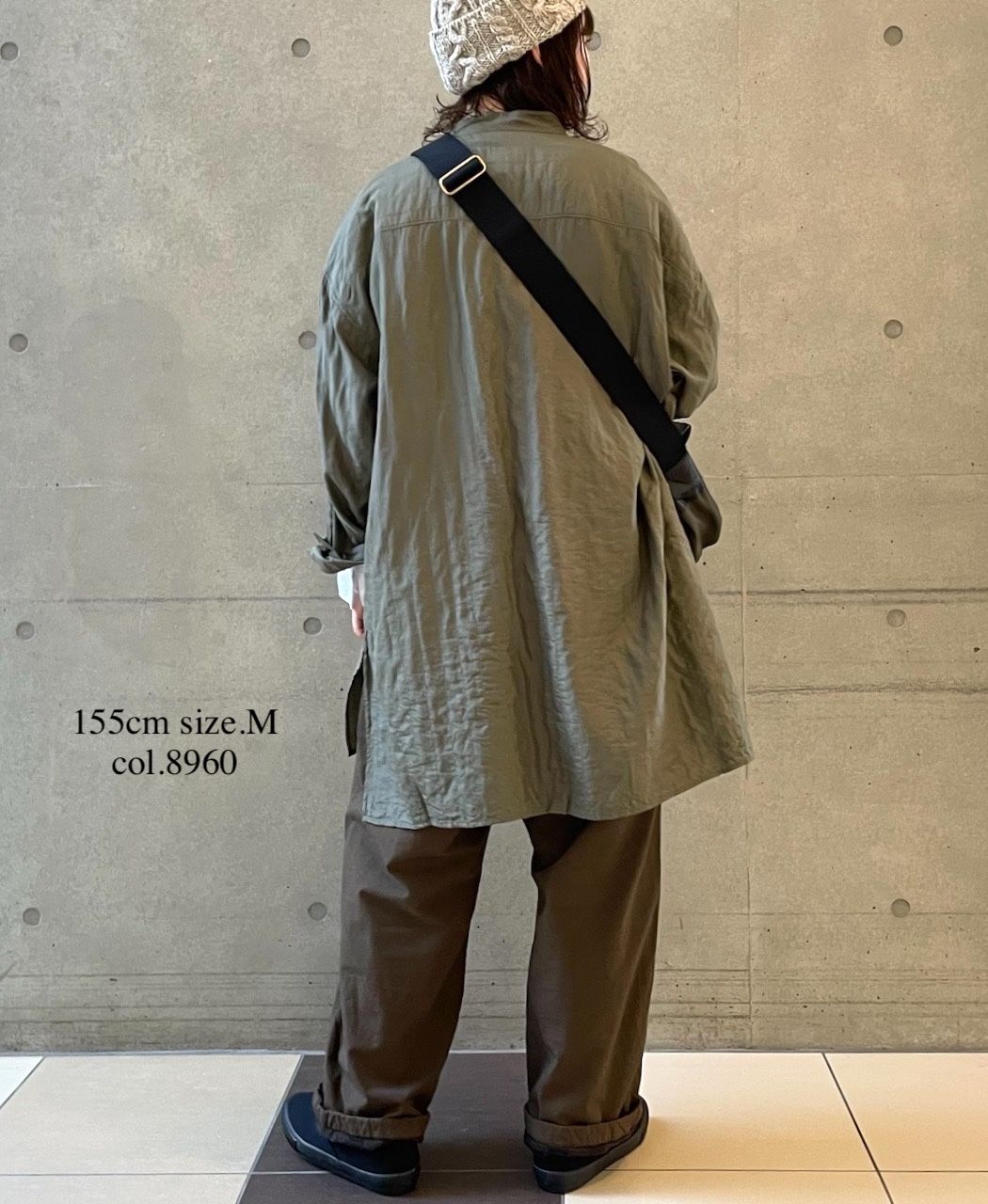 NVL2593D(パンツ) 40s ORGANIC POPLIN (OVERDYE) EASY PANTS