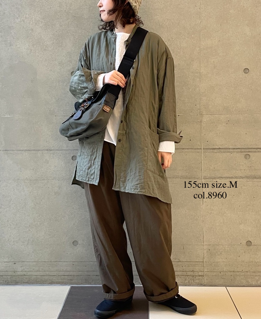 NVL2593D(パンツ) 40s ORGANIC POPLIN (OVERDYE) EASY PANTS