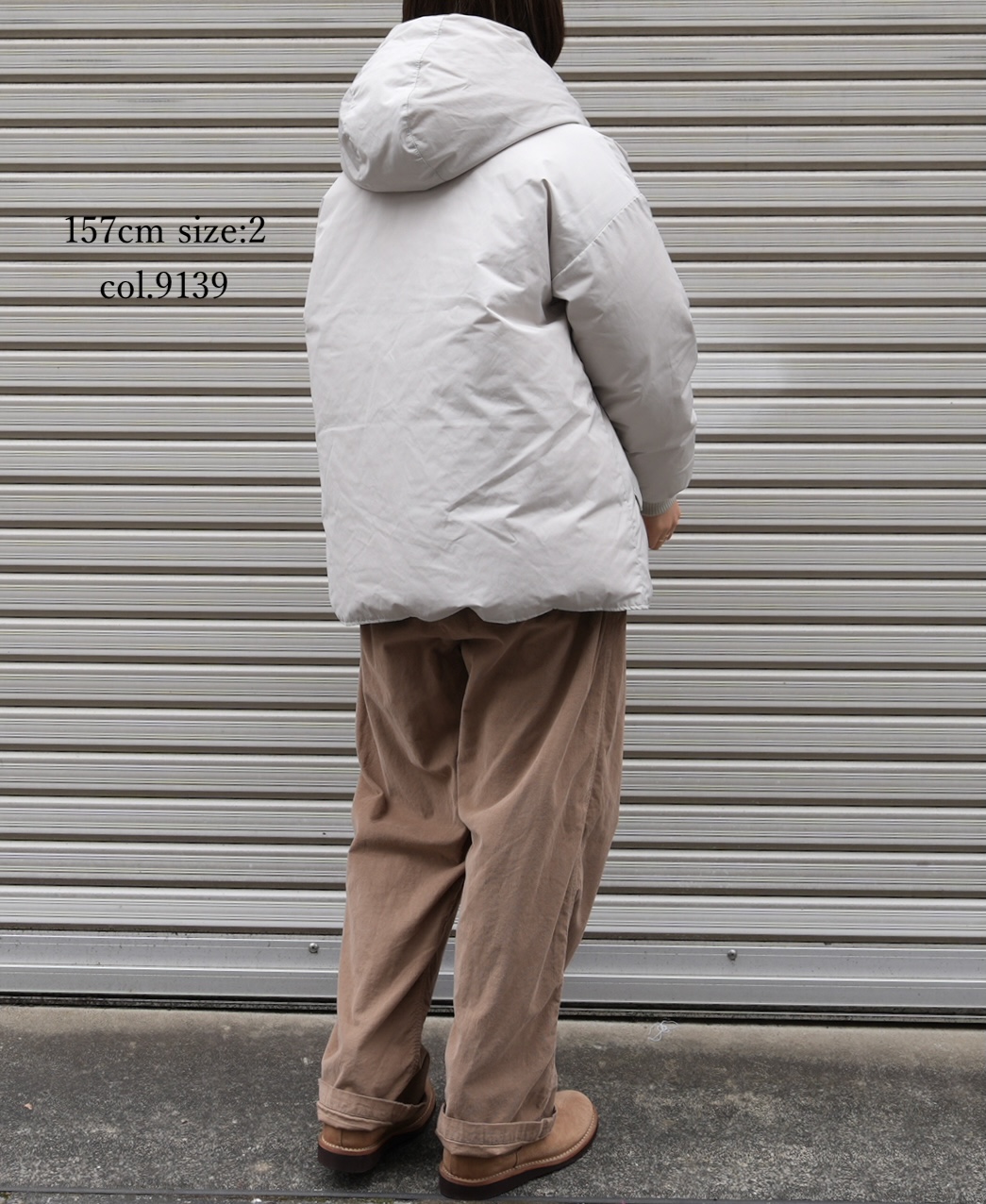 NAM2462(ジャケット) POLY×COTTON REVERSIBLE DOWN SNAP FRONT HOODED JACKET