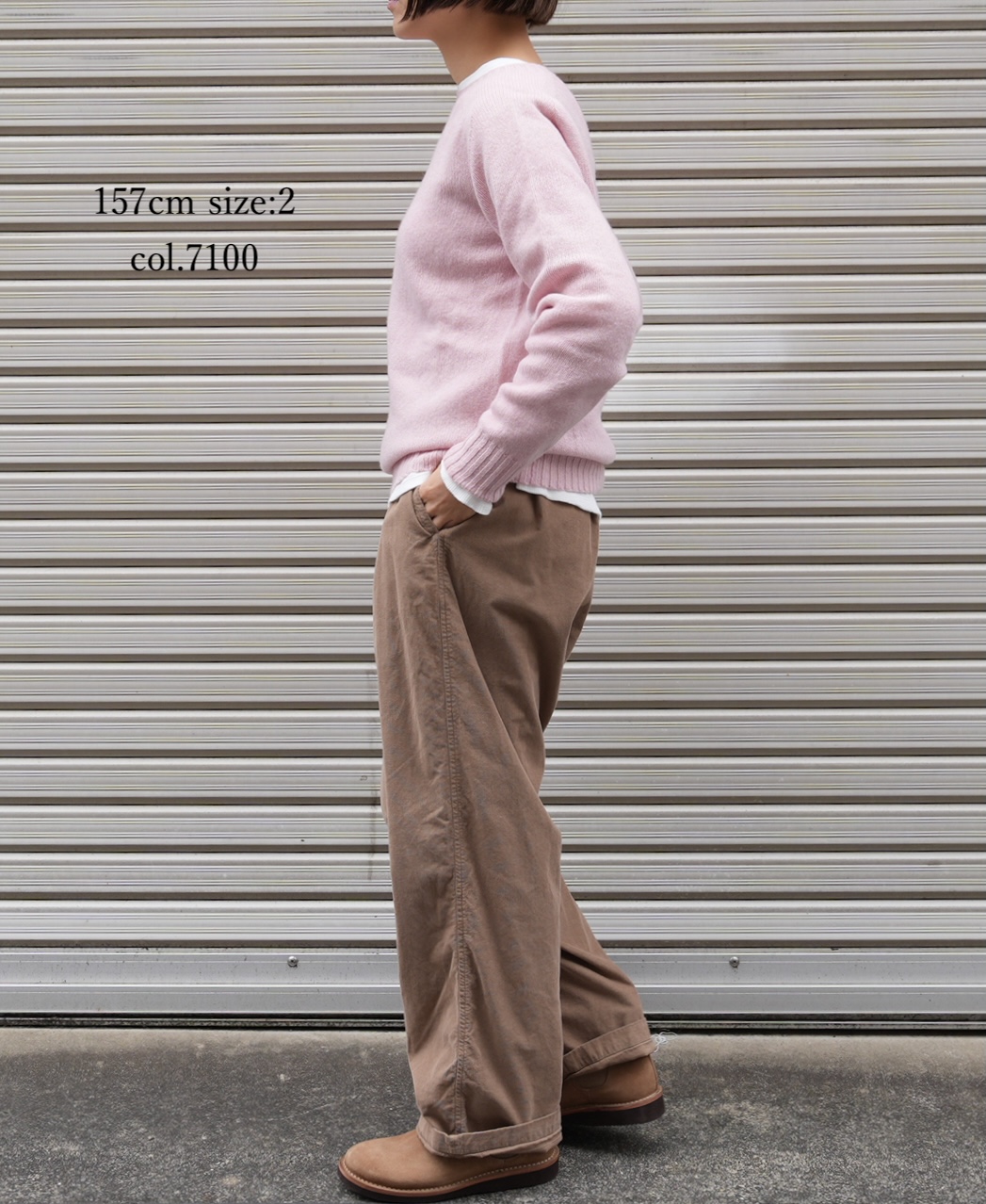 JNAMP1451 (ニット) CREW NECK SADDLE SHOULDER P/O