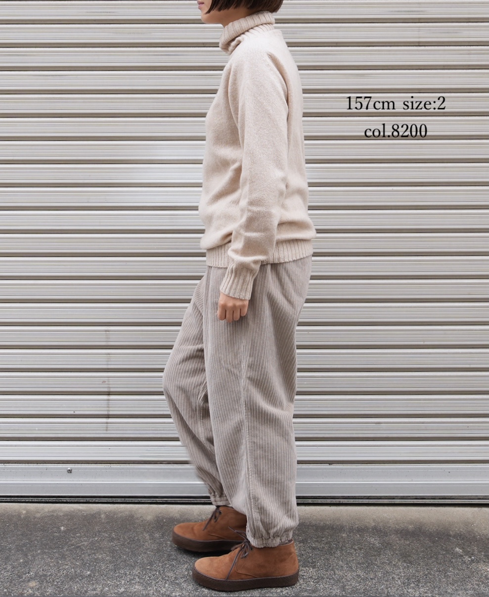 JNAMP1651 (ニット) POLO NECK SADDLE SHOULDER P/O