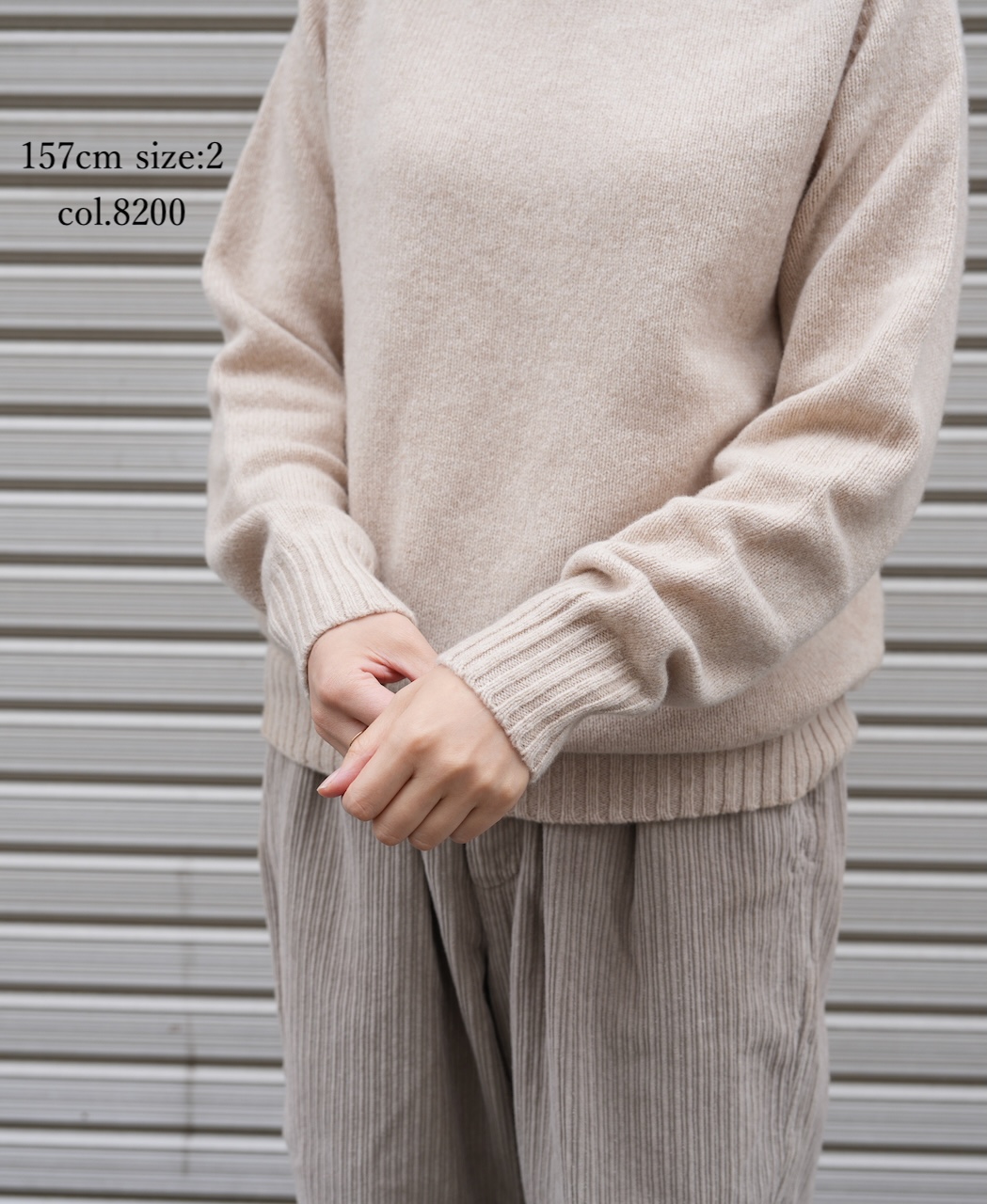 JNAMP1651 (ニット) POLO NECK SADDLE SHOULDER P/O