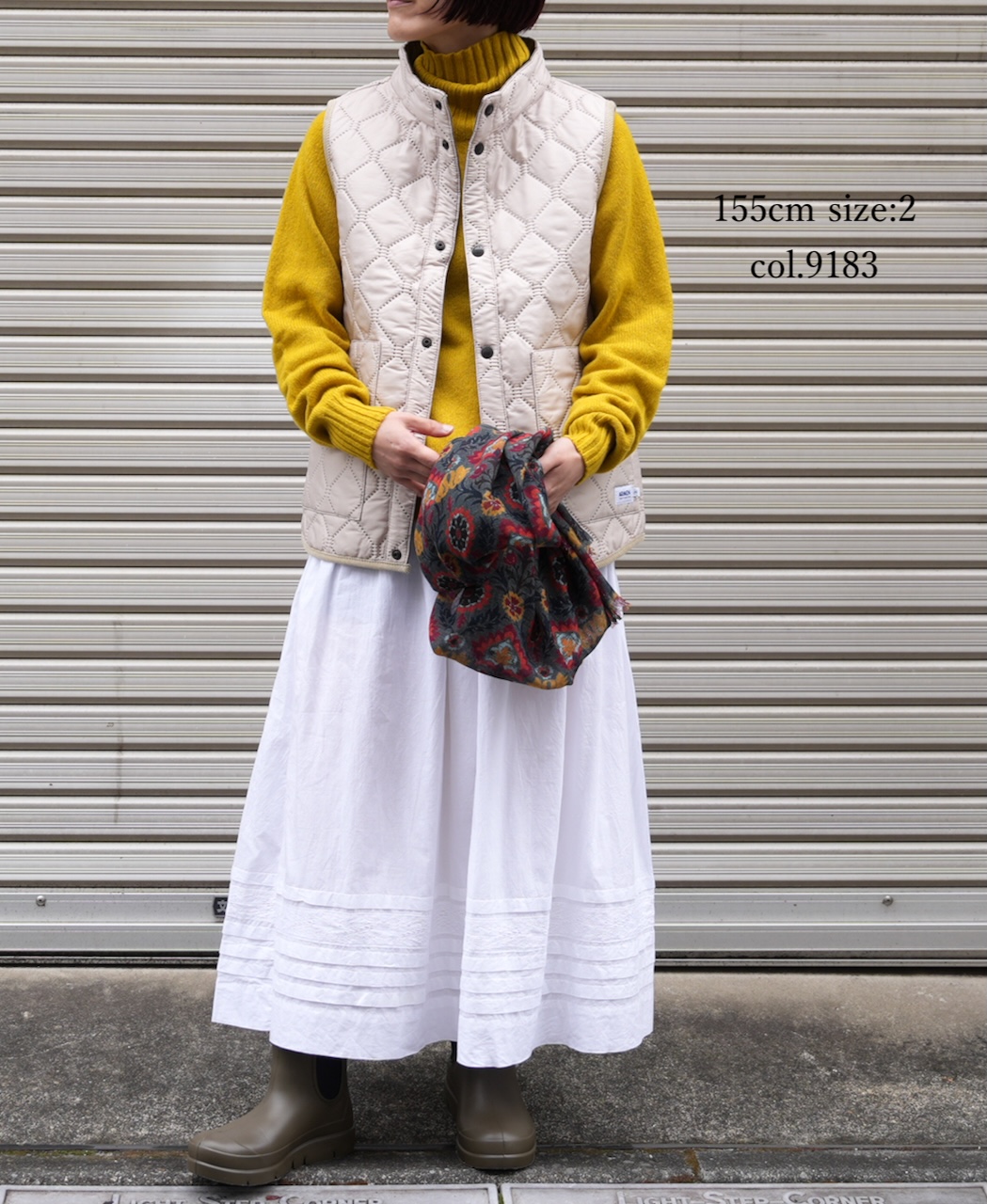 NAM9984PP (ベスト) POLY×POLY HEAT QUILT STAND COLLAR VEST