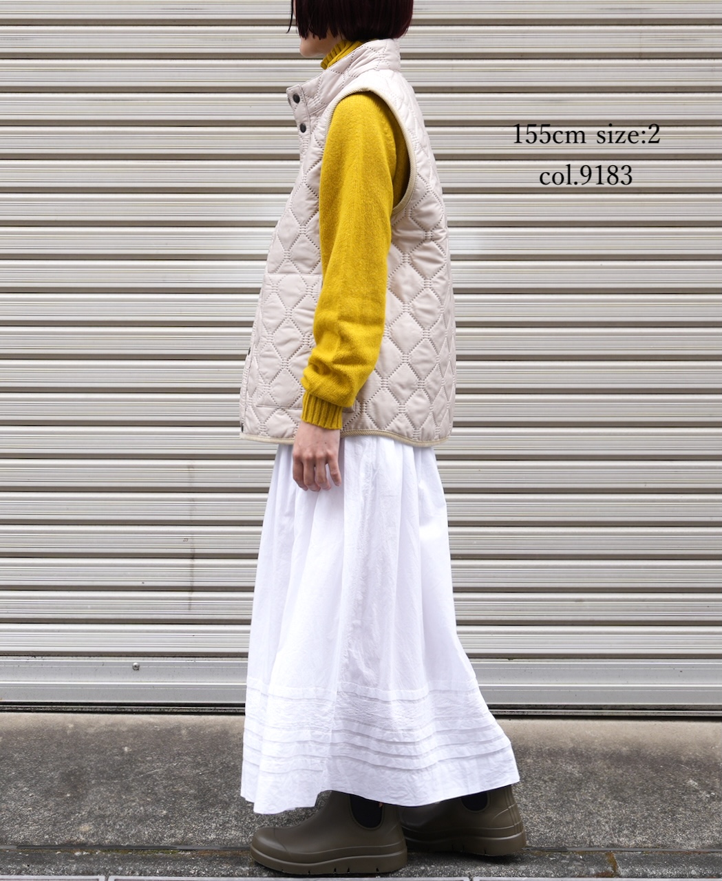 NAM9984PP (ベスト) POLY×POLY HEAT QUILT STAND COLLAR VEST