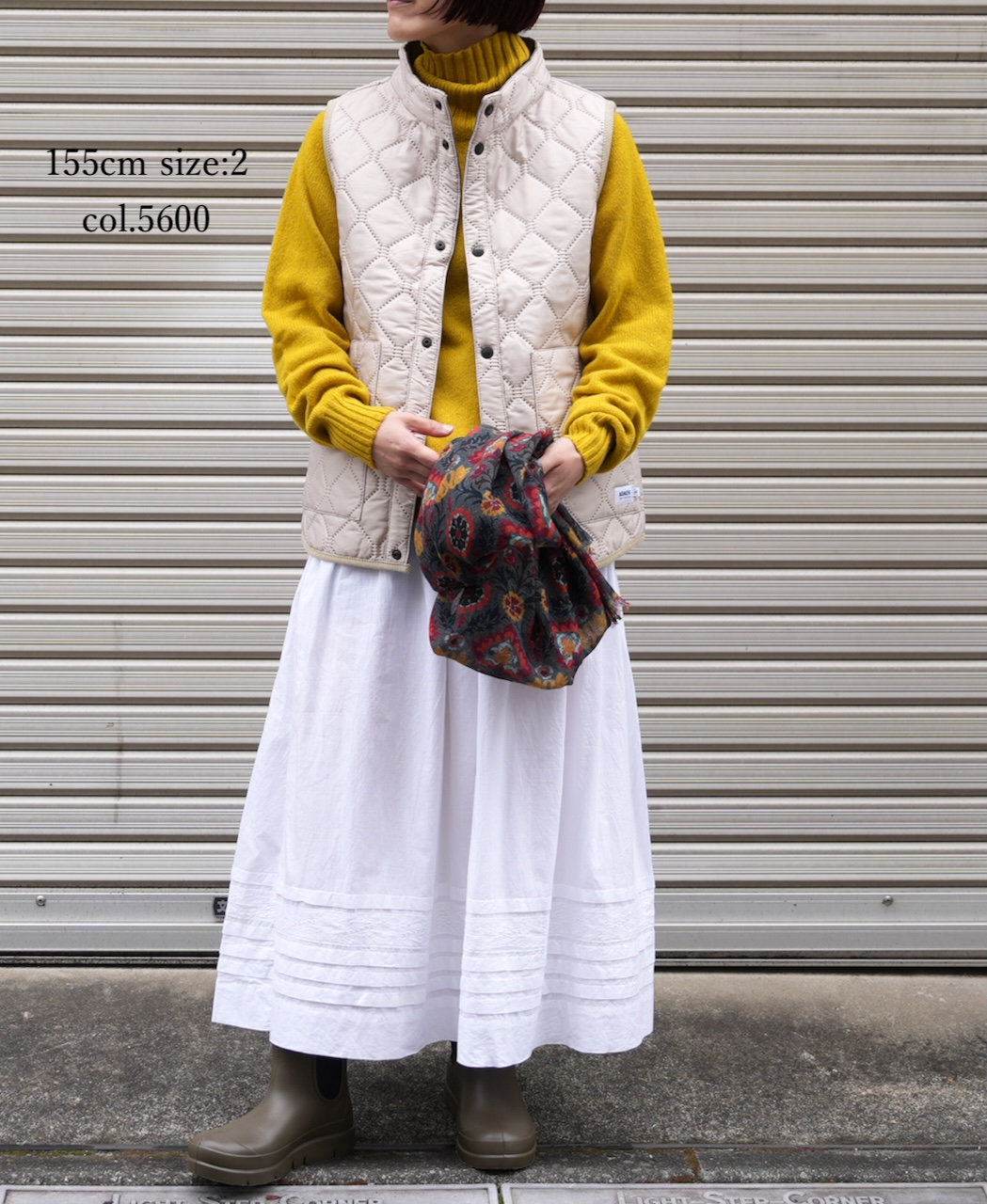JNAMP1651 (ニット) POLO NECK SADDLE SHOULDER P/O