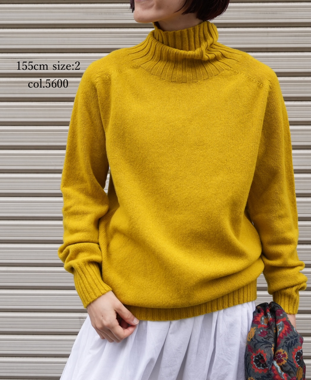 JNAMP1651 (ニット) POLO NECK SADDLE SHOULDER P/O