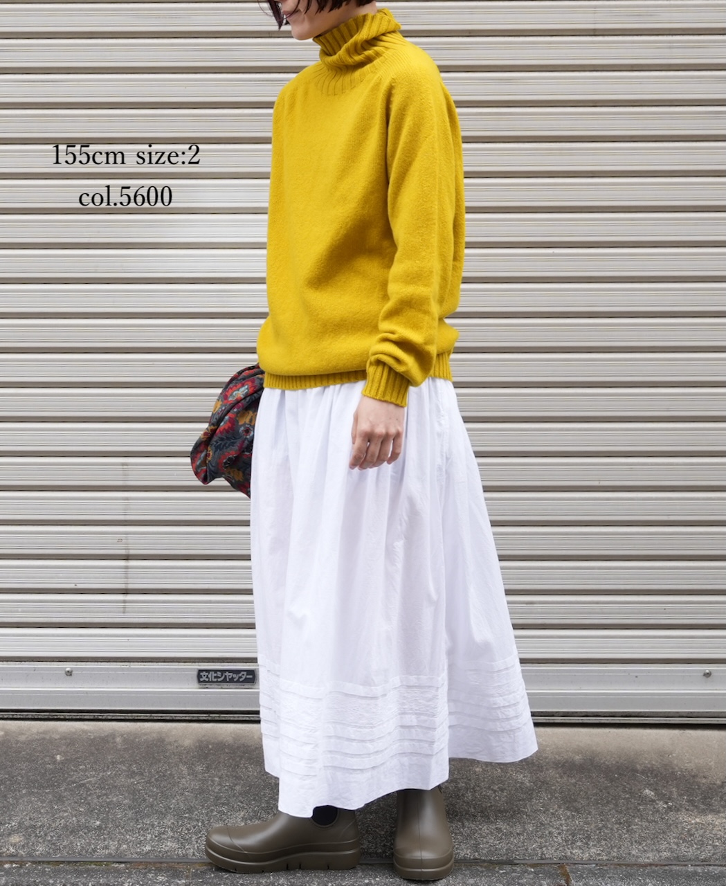 JNAMP1651 (ニット) POLO NECK SADDLE SHOULDER P/O