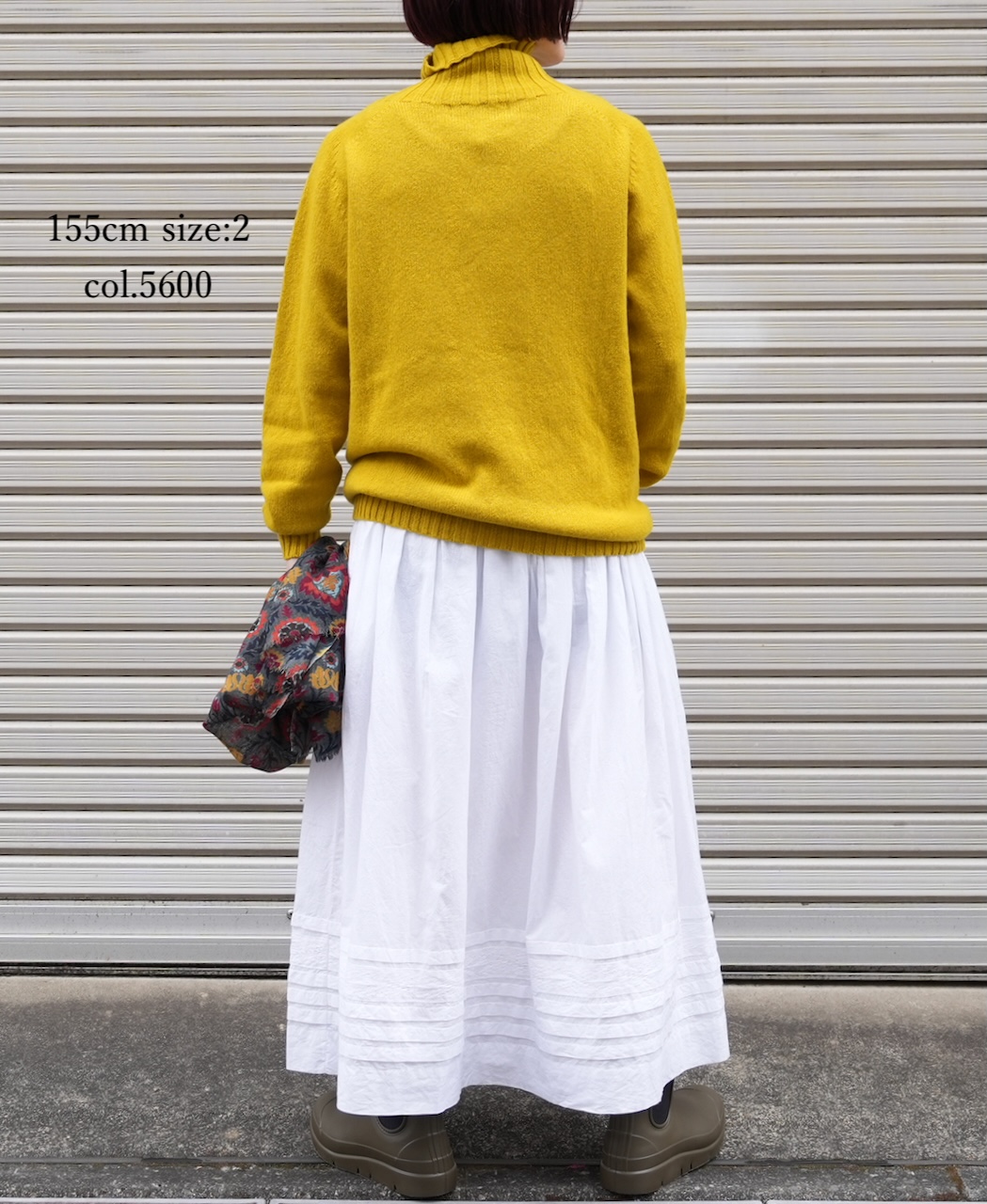 JNAMP1651 (ニット) POLO NECK SADDLE SHOULDER P/O