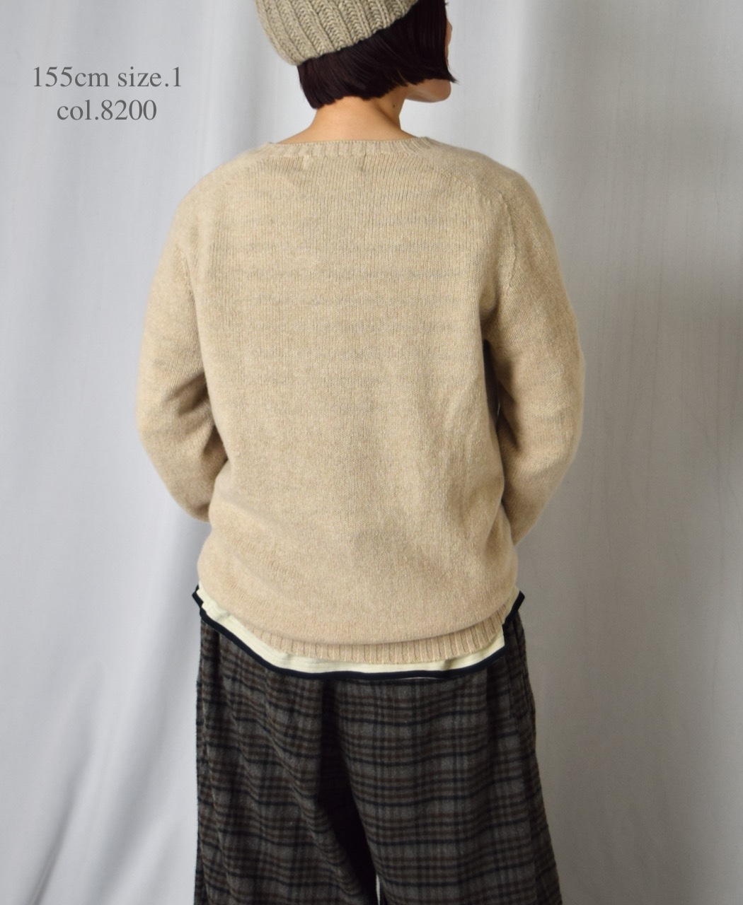 JNAMP1451 (ニット) CREW NECK SADDLE SHOULDER P/O