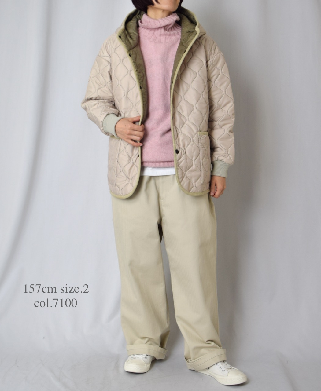 JNAMP1651 (ニット) POLO NECK SADDLE SHOULDER P/O