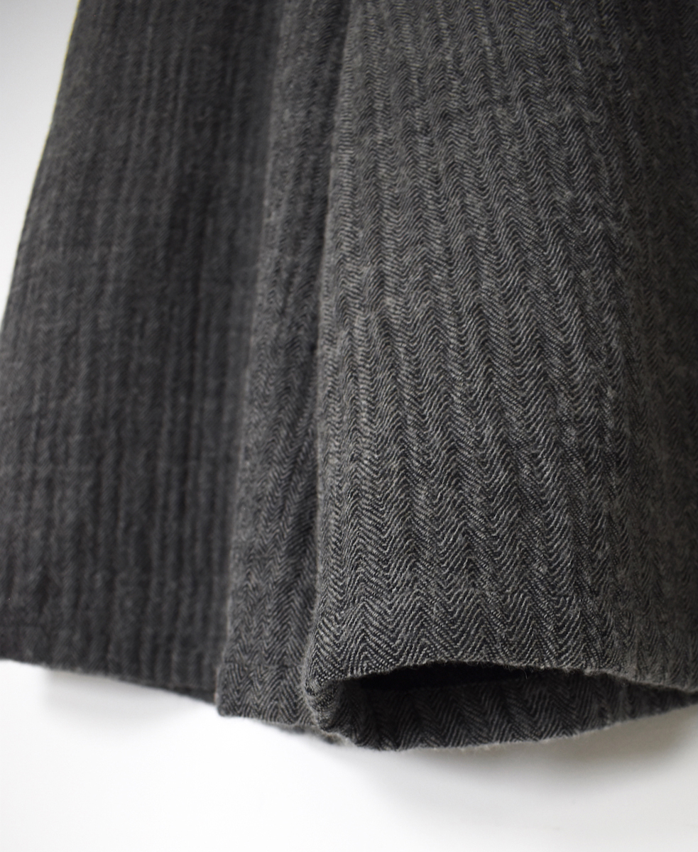 NMDS25612(キュロット) WOOL COTTON HERRINGBONE CULLOTES