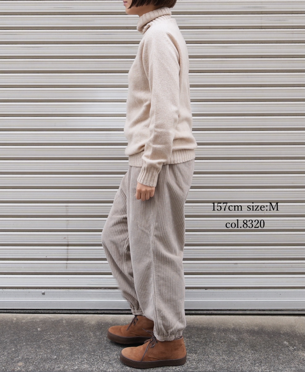 NVL2564D(パンツ)WIDE&NARROW WALE CORDUROY(OVERDYE) 60'S ORGANIC CAMBRIC EASY PANTS