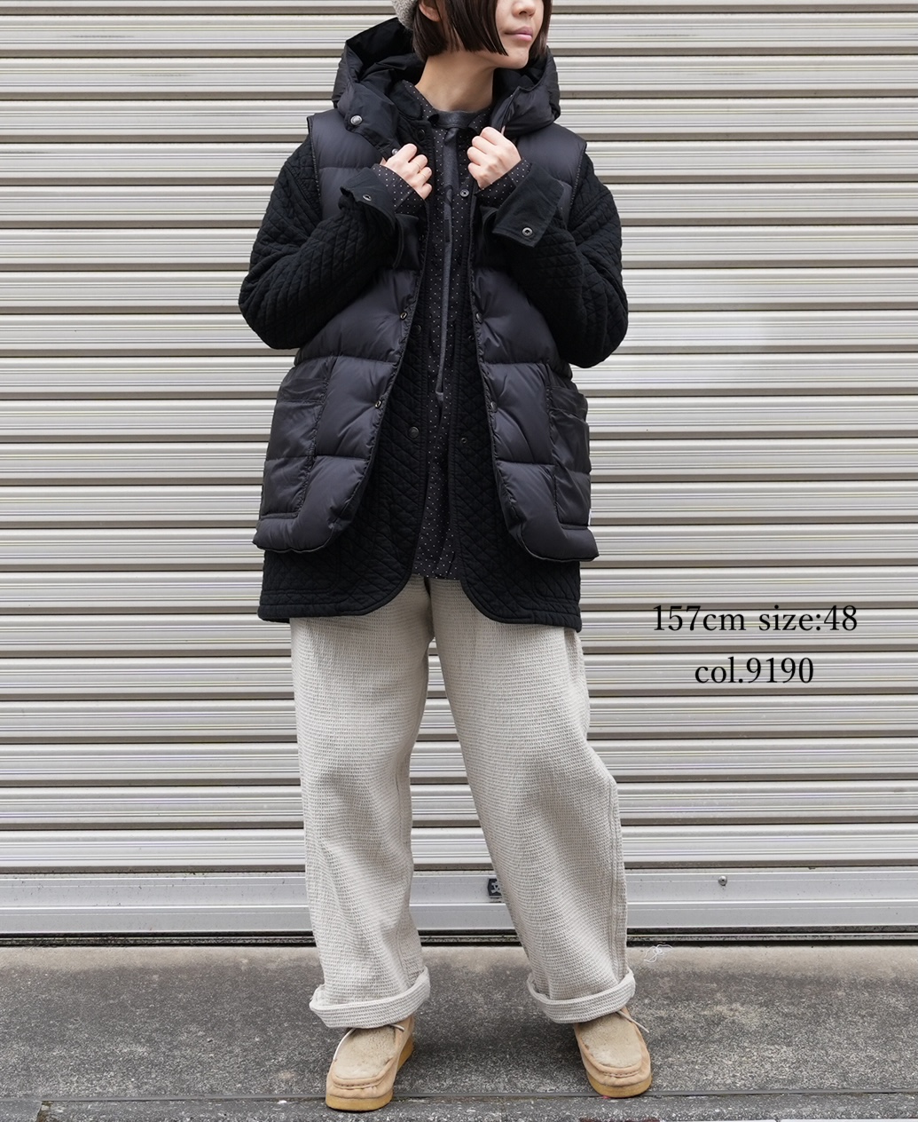 INHT2575WPD(パンツ) WAFFLE PLAIN OVERDYE EASY PANTS