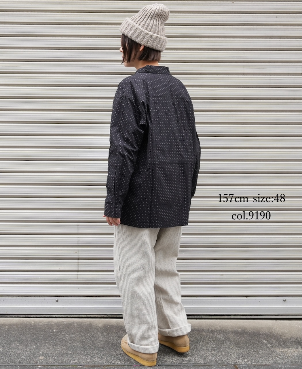 INHT2575WPD(パンツ) WAFFLE PLAIN OVERDYE EASY PANTS