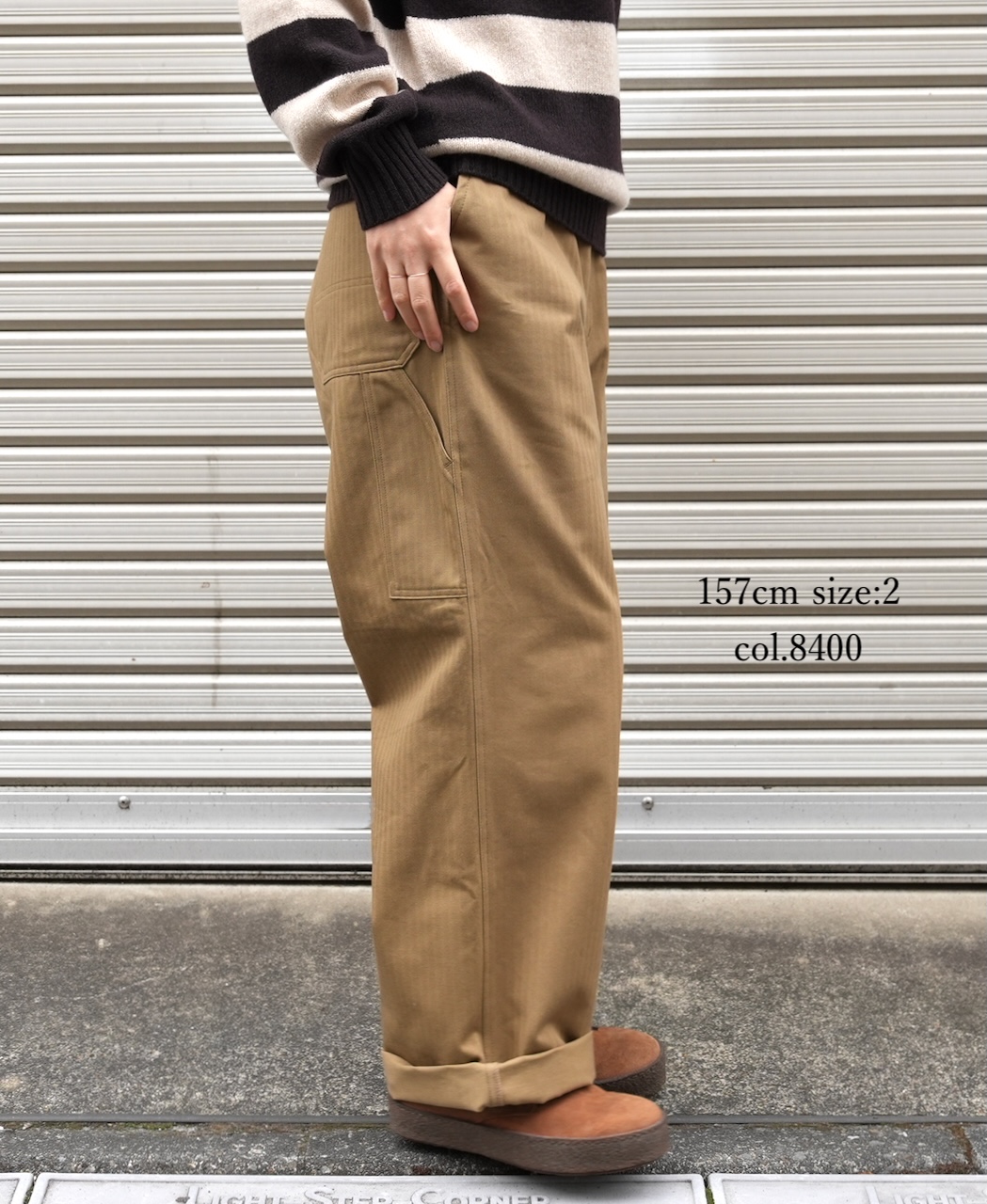 GNAM2551(パンツ) ORGANIC COTTON HERRINGBONE WORK PANTS