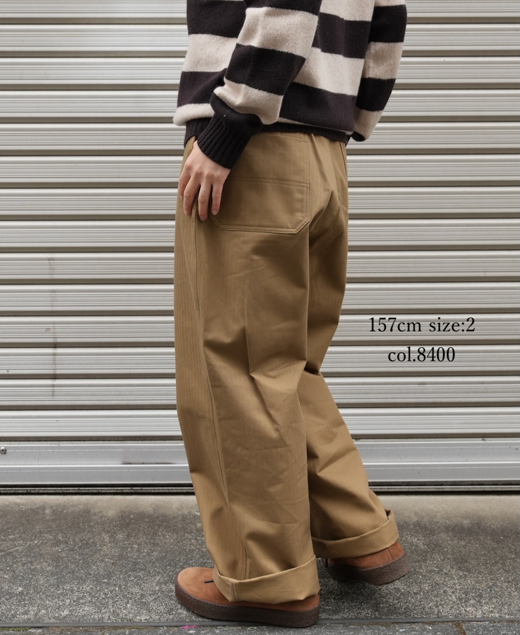 GNAM2551(パンツ) ORGANIC COTTON HERRINGBONE WORK PANTS