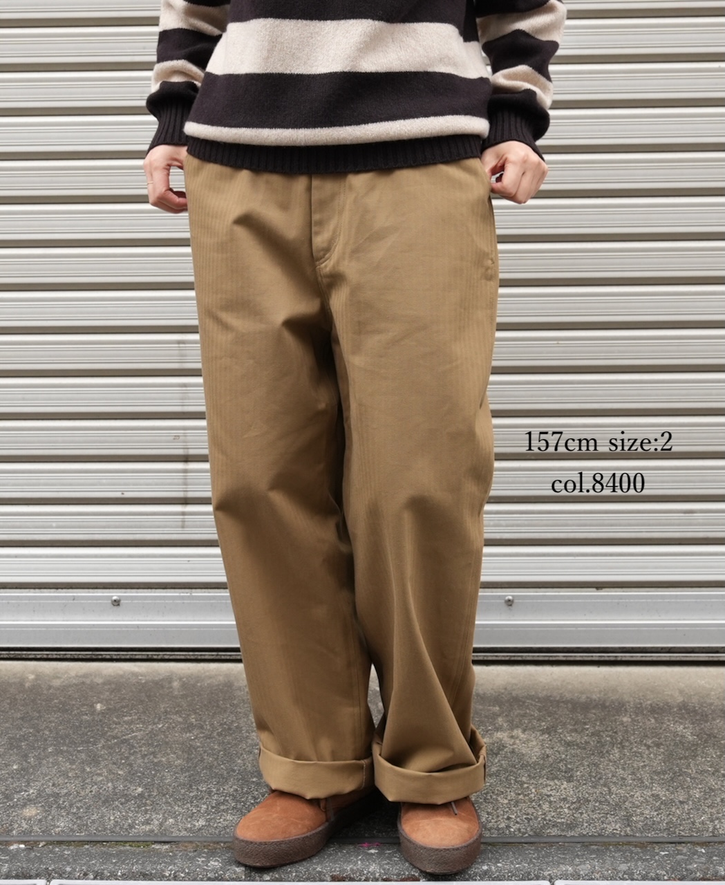 GNAM2551(パンツ) ORGANIC COTTON HERRINGBONE WORK PANTS