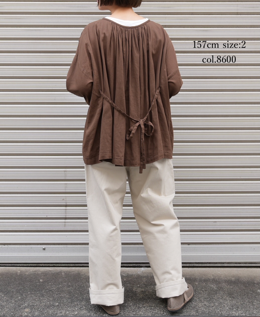 NSL25601(スモック) 60s COTTON TWILL PLAIN GATHERED SMOCK