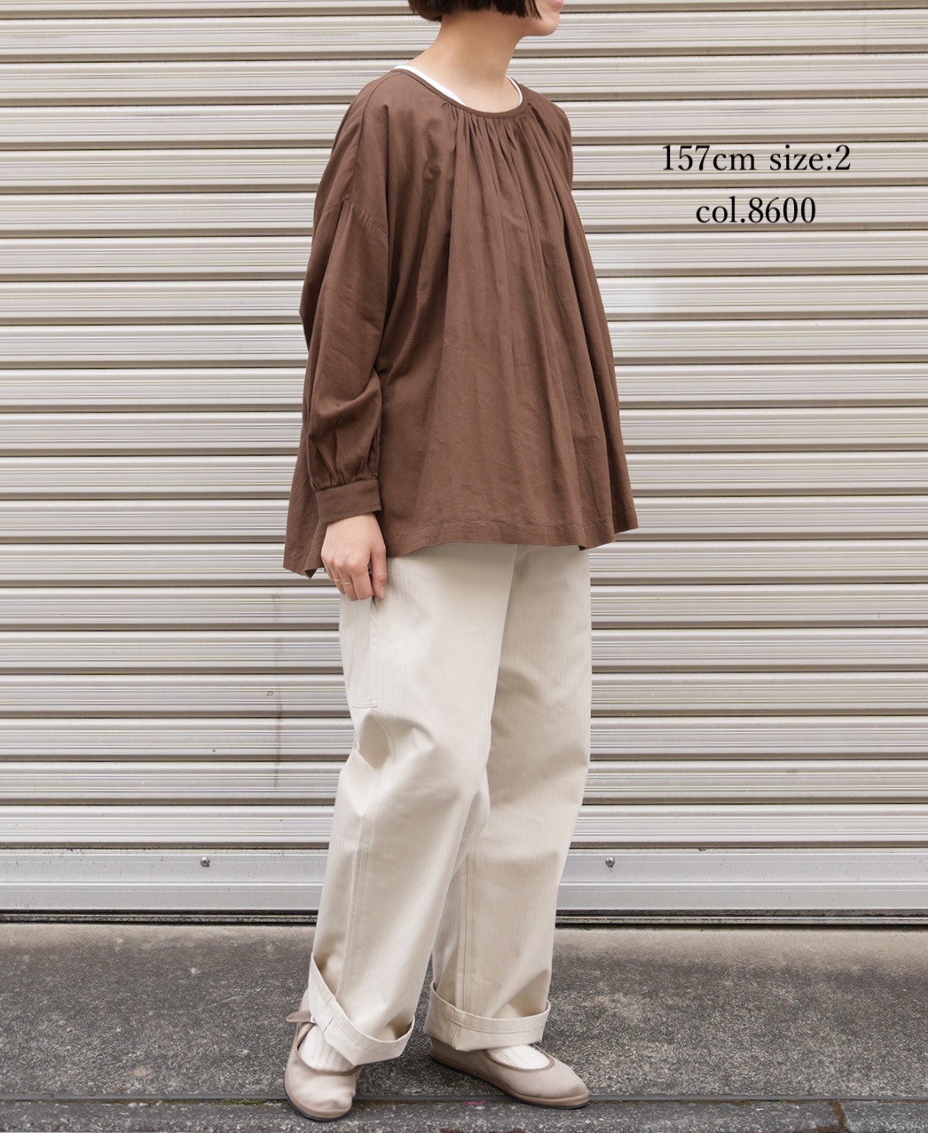 NSL25601(スモック) 60s COTTON TWILL PLAIN GATHERED SMOCK