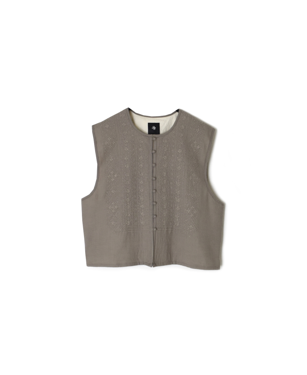 NMDS25602(ボレロ) BOILED WOOL PLAIN EMB BOLERO