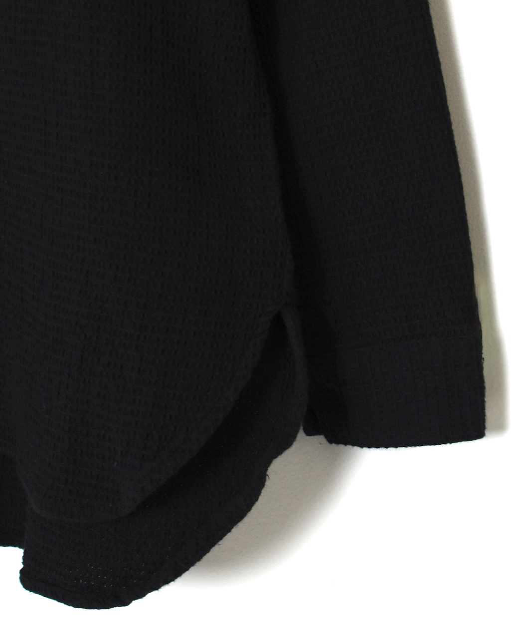 INHT2574WPD(シャツ) WAFFLE PLAIN OVERDYE HENRY NECK SHIRTS