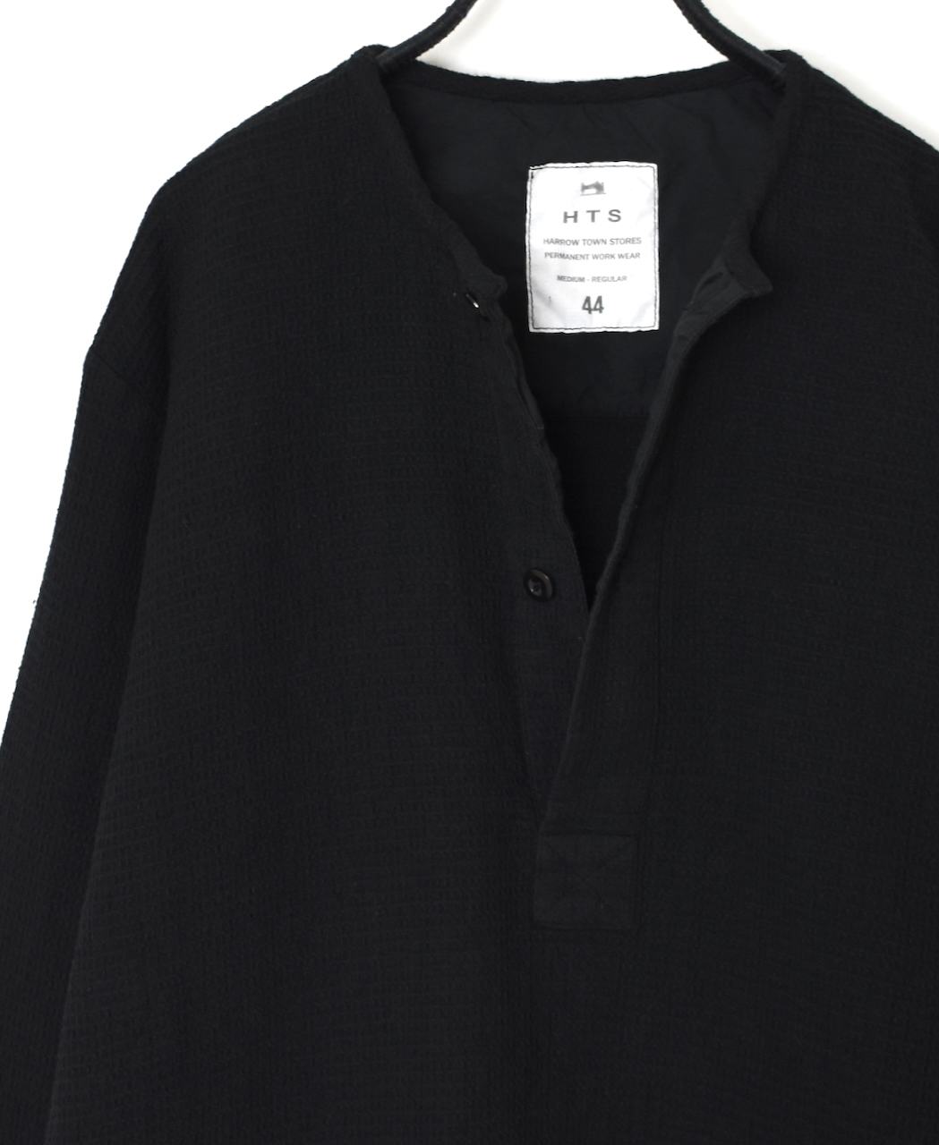 INHT2574WPD(シャツ) WAFFLE PLAIN OVERDYE HENRY NECK SHIRTS