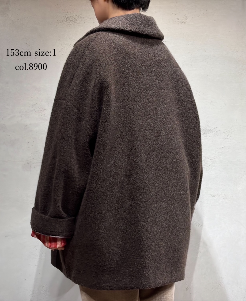 JNMDS2451(コート) RECYCLE BOA WOOL DOUBLE OVER COAT