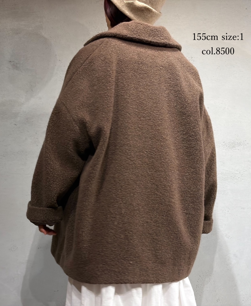 JNMDS2451(コート) RECYCLE BOA WOOL DOUBLE OVER COAT