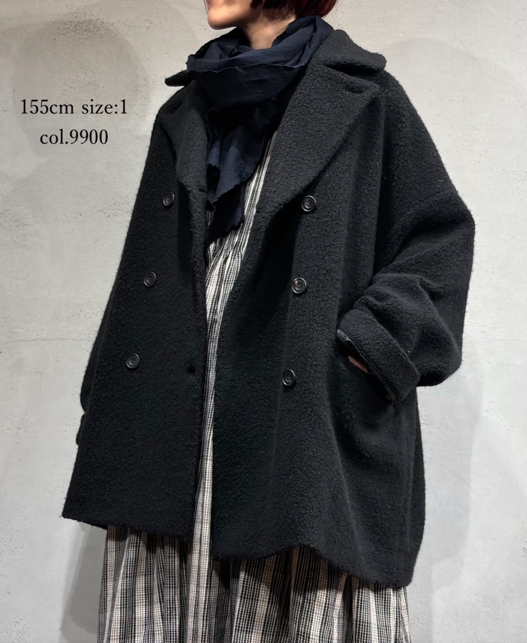 JNMDS2451(コート) RECYCLE BOA WOOL DOUBLE OVER COAT