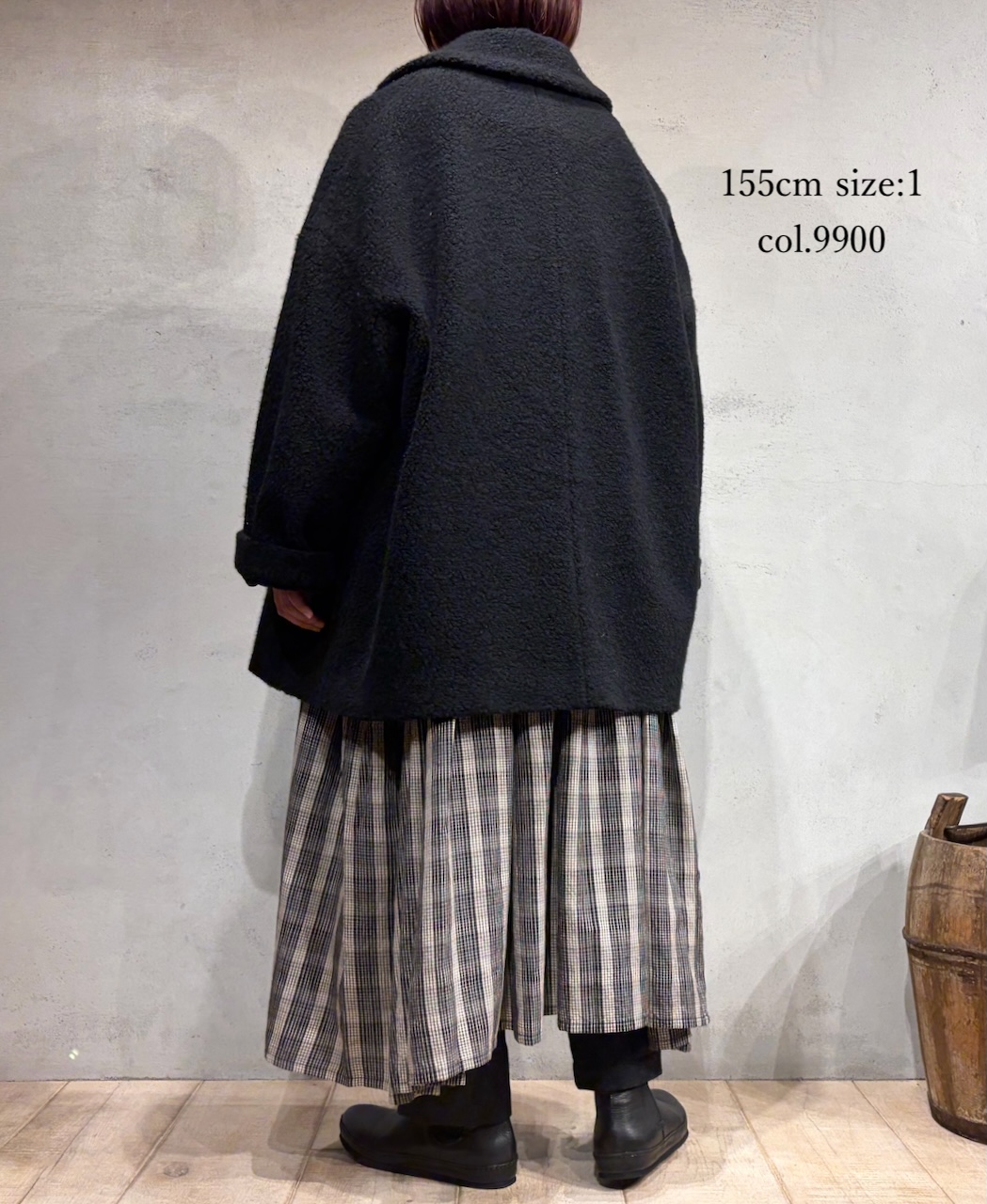 JNMDS2451(コート) RECYCLE BOA WOOL DOUBLE OVER COAT