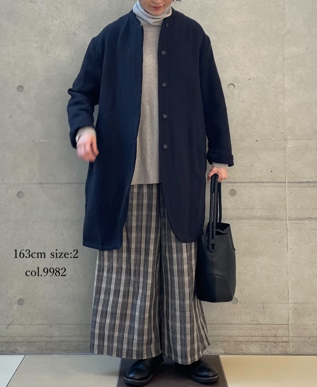 NMDS25595(パンツ) WOOL COTTON CHECK EASY PANTS