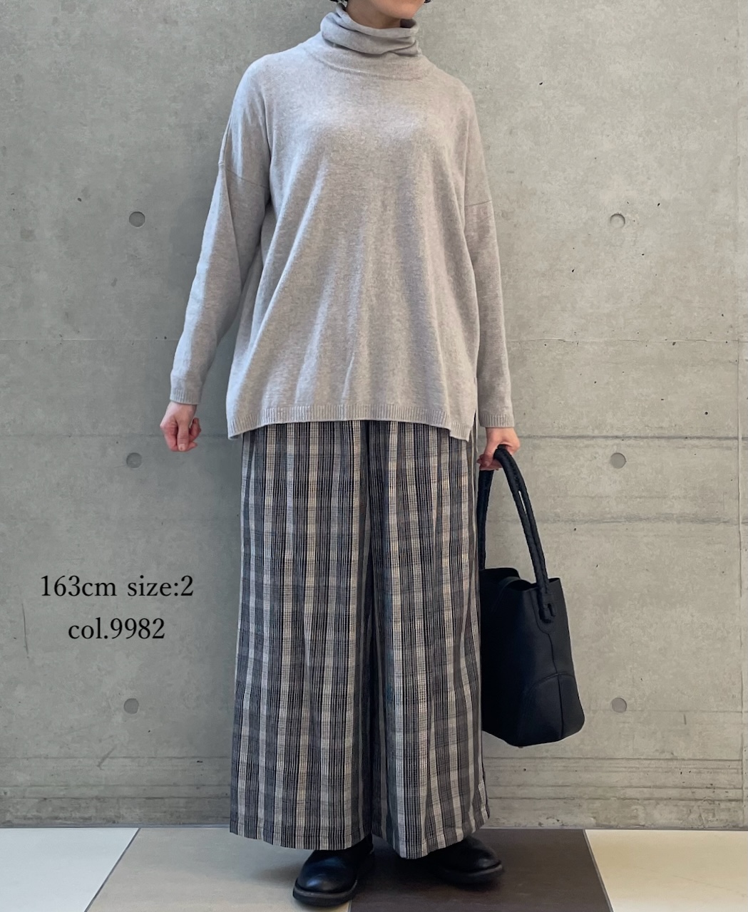 NMDS25595(パンツ) WOOL COTTON CHECK EASY PANTS