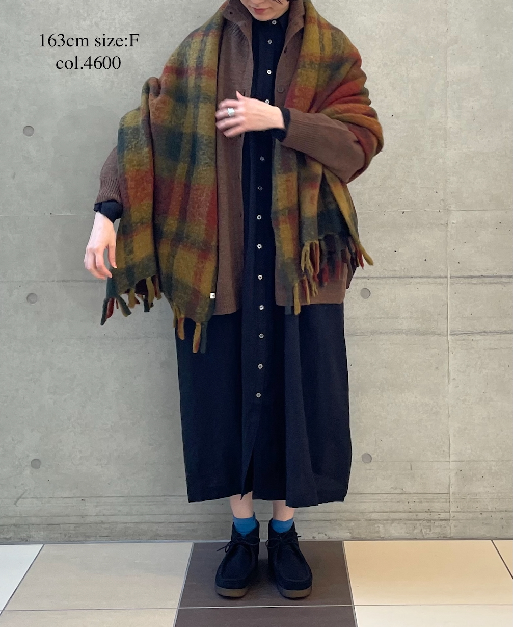 NSL25513(ブランケット) WOOL CHECK BLANKET