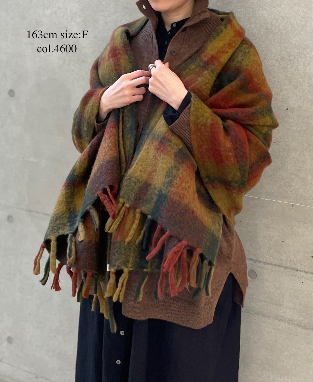 NSL25513(ブランケット) WOOL CHECK BLANKET