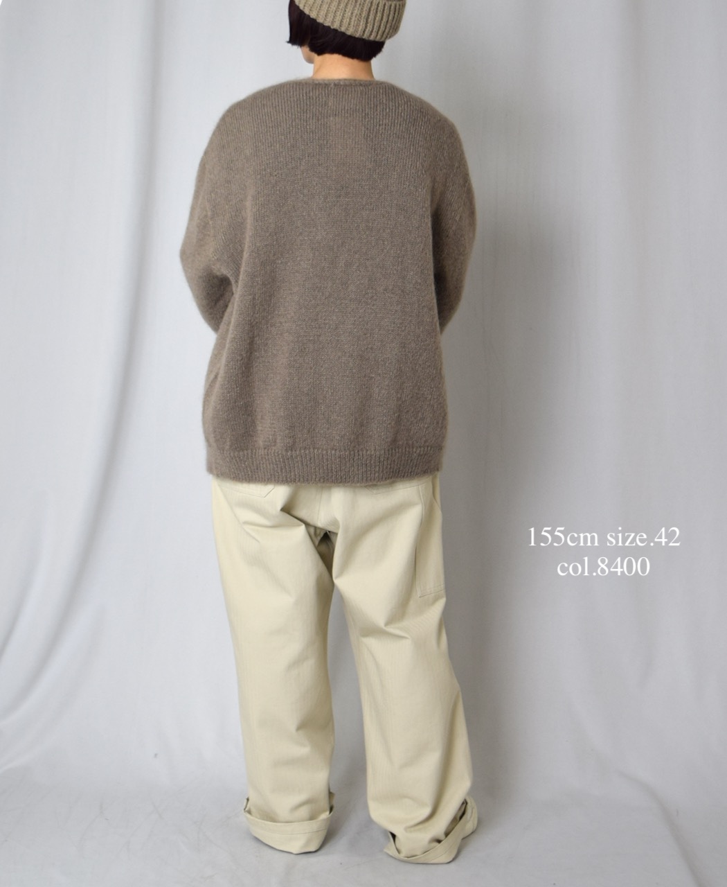 CHT2552(カーディガン) MOHAIR NO-BUTTON CARDIGAN