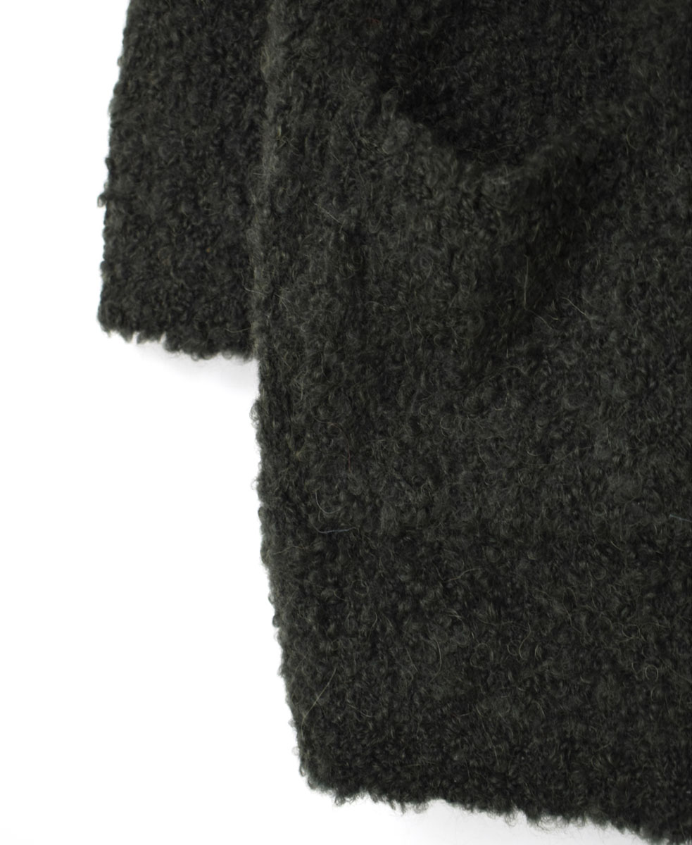 CNMDS2051A (カーディガン) BOUCLE V-NECK CARDIGAN WITH PIN