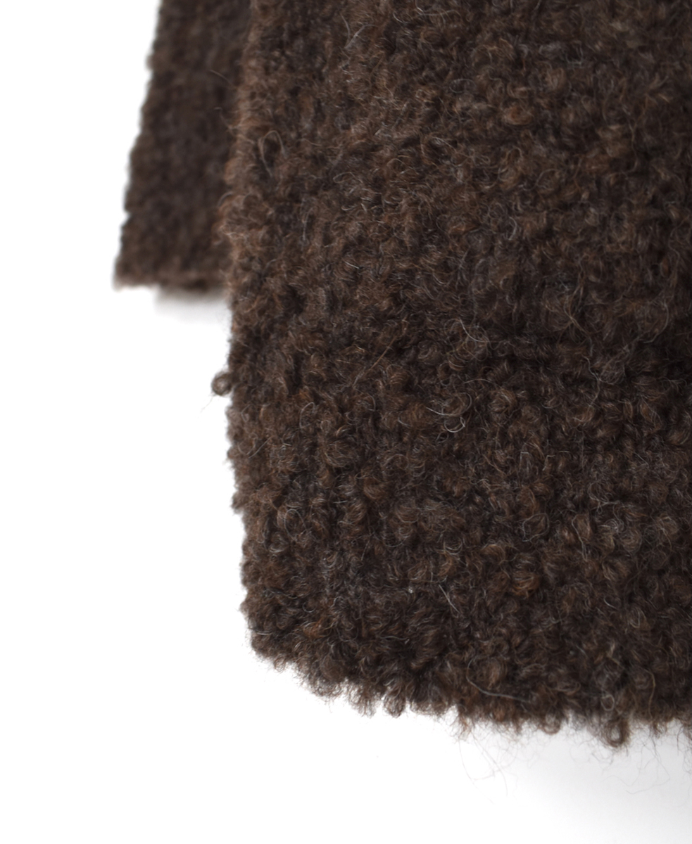 CNMDS2051A (カーディガン) BOUCLE V-NECK CARDIGAN WITH PIN