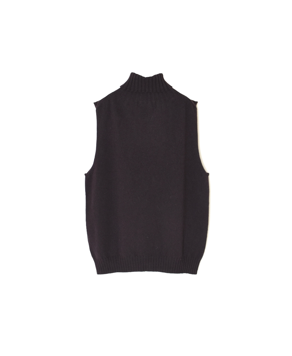 JNAMP2451(ニット)GEELONG LAMBSWOOL POLO NECK VEST