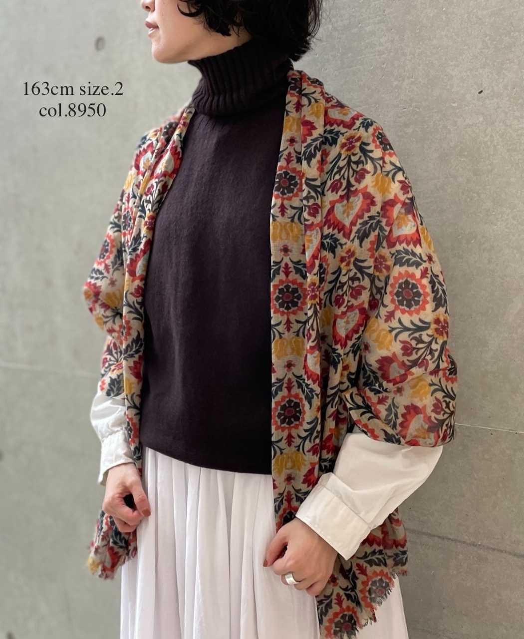 JNAMP2451(ニット)GEELONG LAMBSWOOL POLO NECK VEST