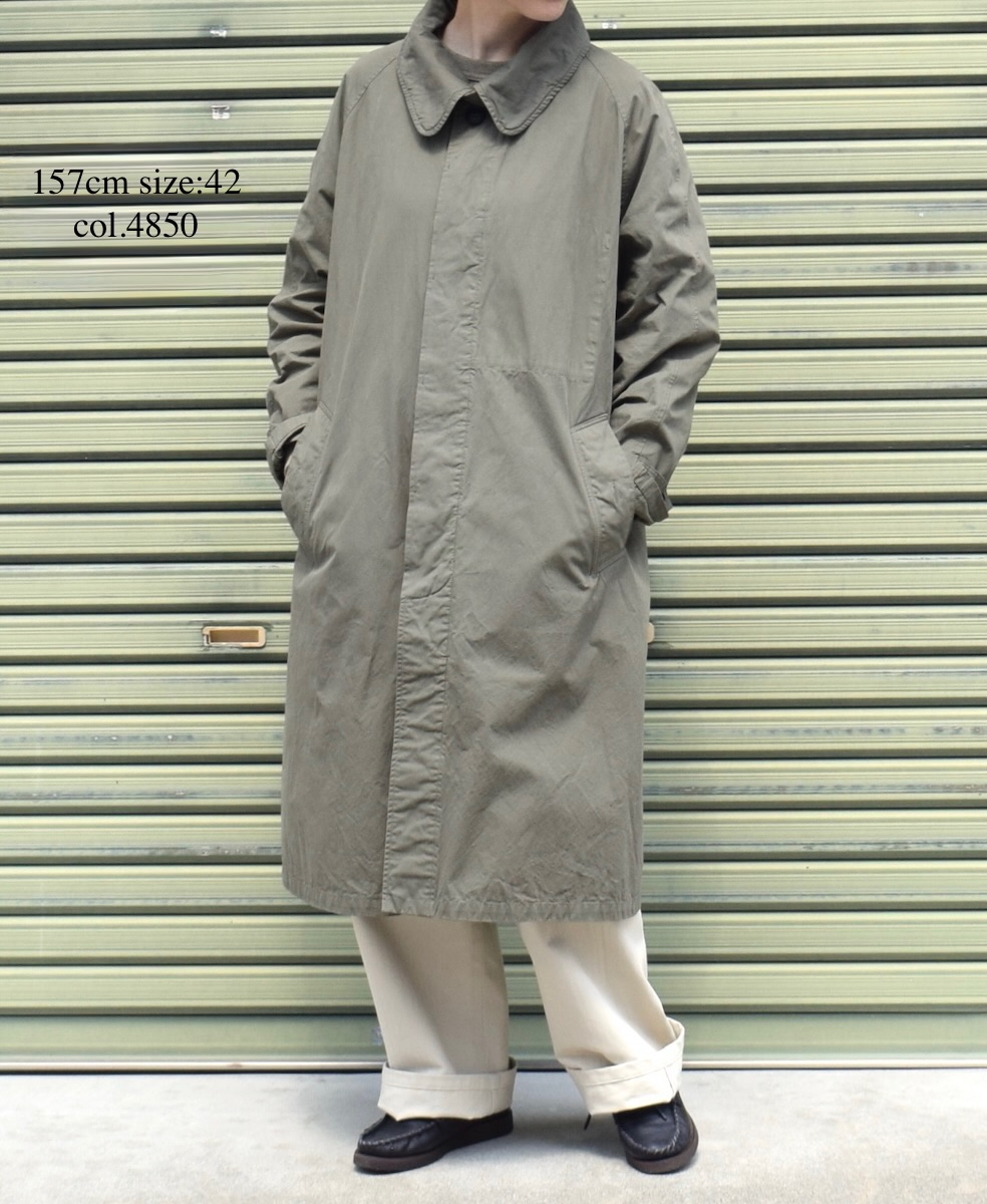 NHT2401HB(コート) MEDIUM WEIGHT PEACH SKIN COTTON BALMACAAN COAT