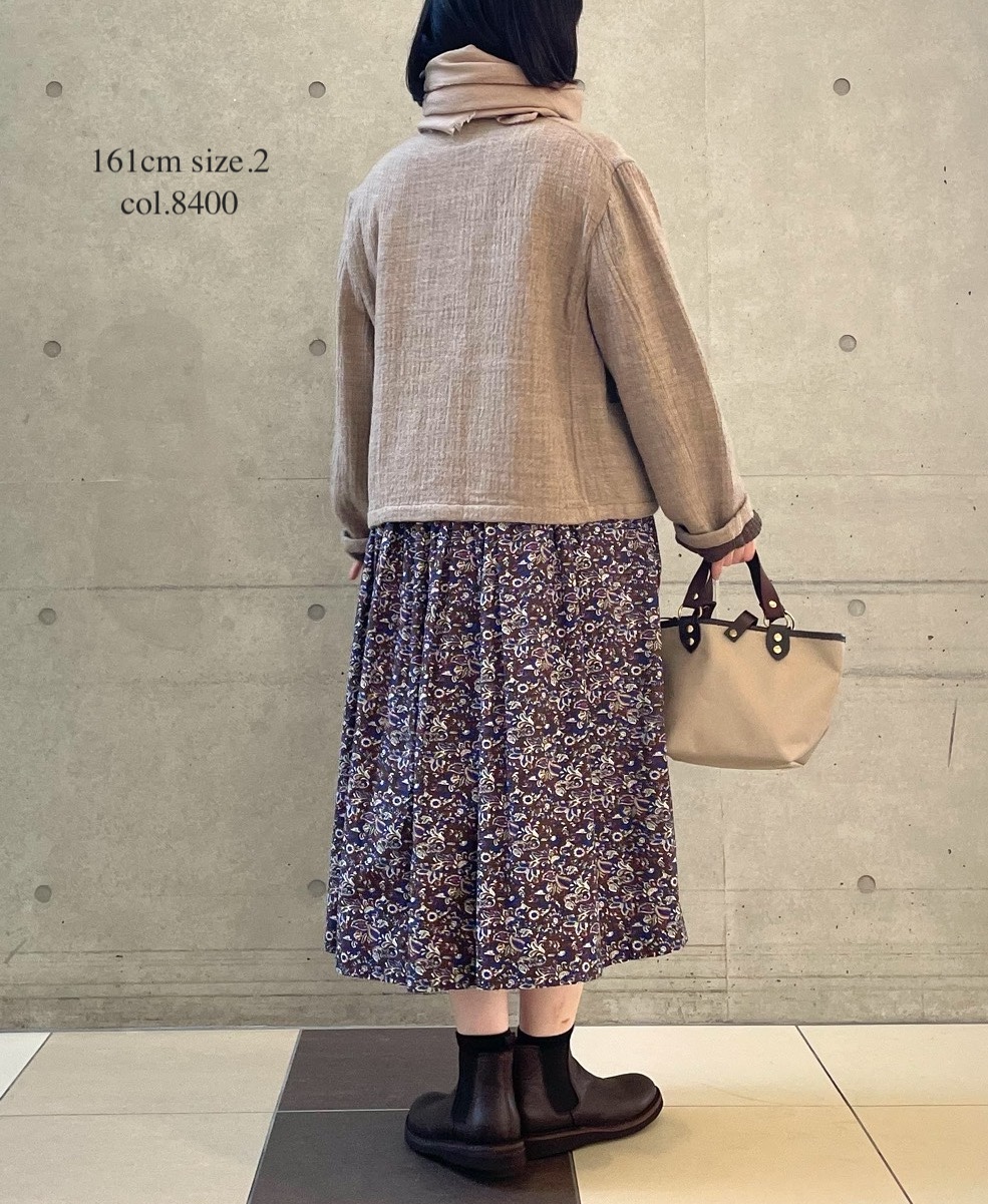 NMDS25611(ジャケット) WOOL COTTON HERRINGBONE STAND COLLAR FLY FRONT JACKET