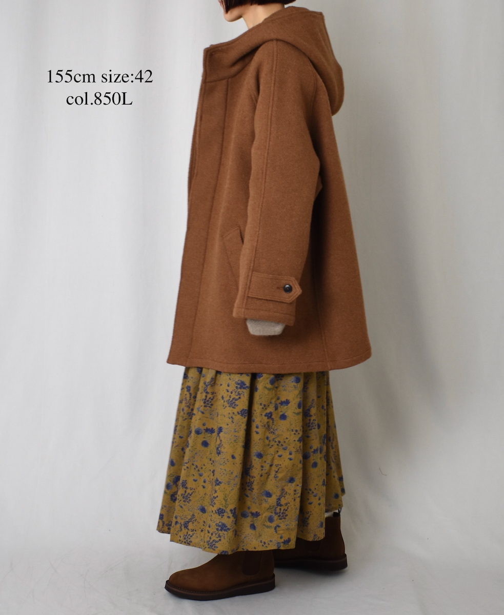 NHT2361WPL(コート) HEAVY WEIGHT WOOL TWILL HOODED SHORT COAT