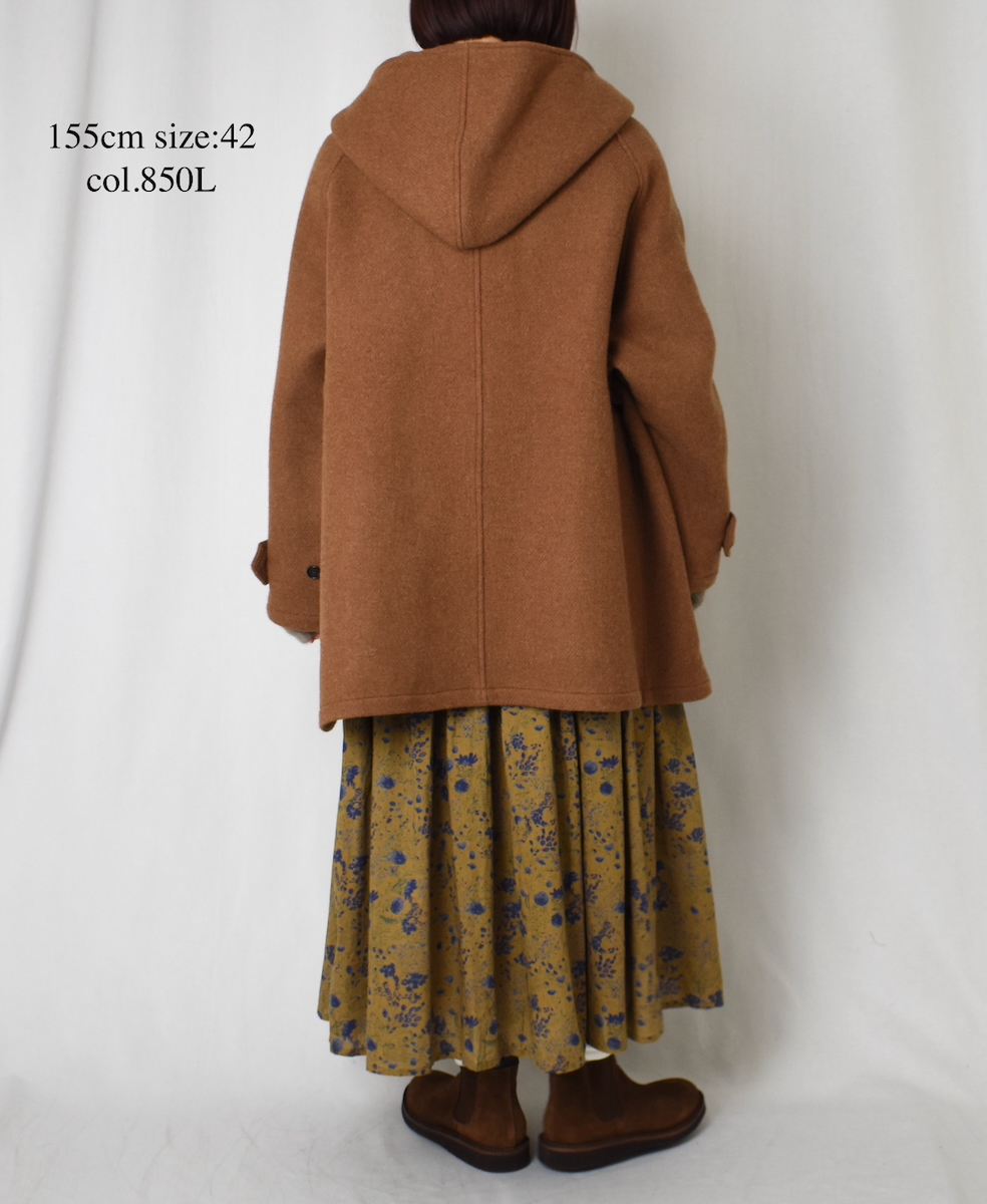 NHT2361WPL(コート) HEAVY WEIGHT WOOL TWILL HOODED SHORT COAT