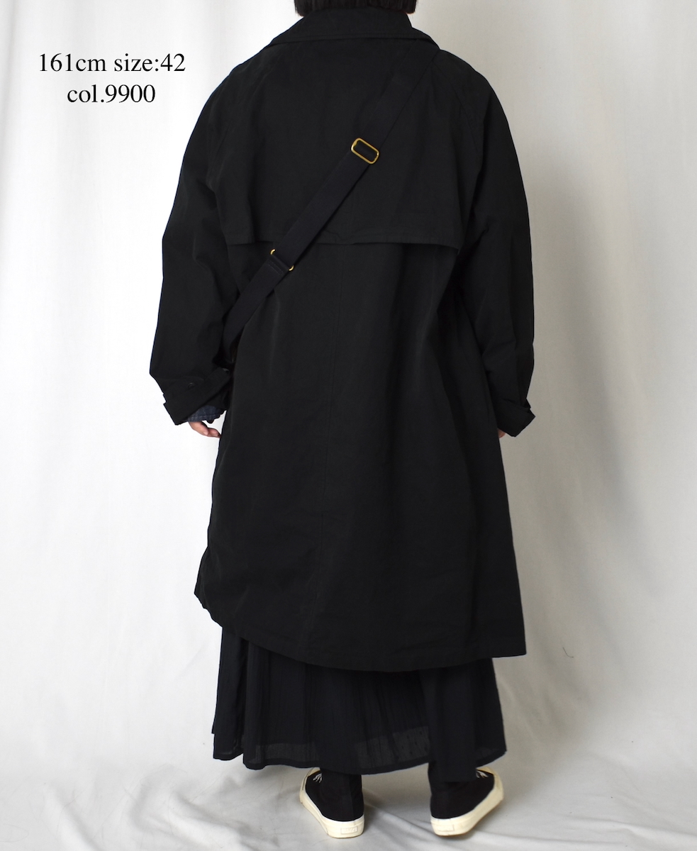 NHT2401HB(コート) MEDIUM WEIGHT PEACH SKIN COTTON BALMACAAN COAT