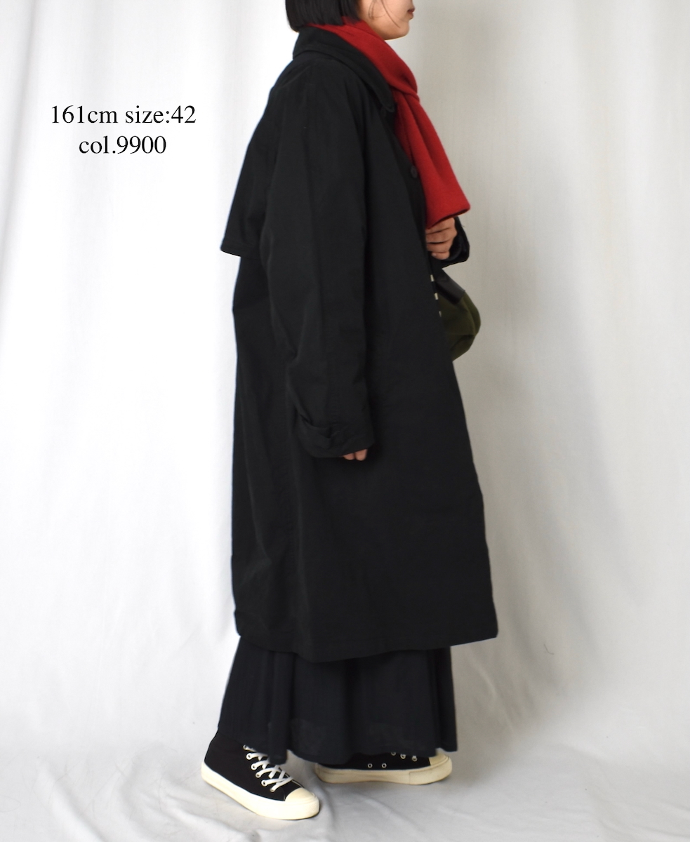 NHT2401HB(コート) MEDIUM WEIGHT PEACH SKIN COTTON BALMACAAN COAT