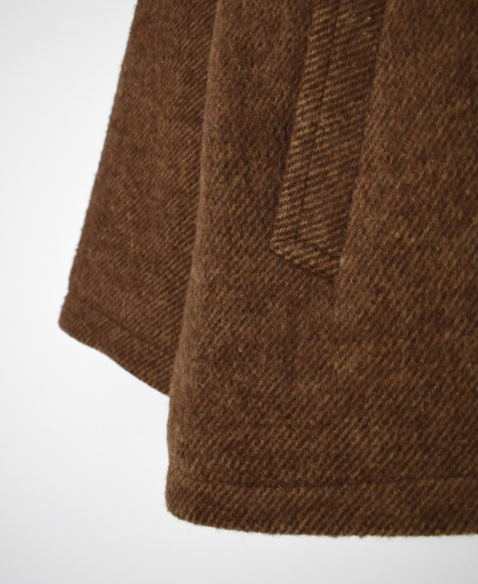 PNAM2352P (コート) WOOL PLAIN OVERSIZED PEA COAT WITH LINING