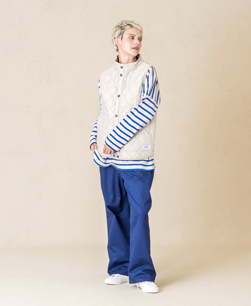 NAM9984PP (ベスト) POLY×POLY HEAT QUILT STAND COLLAR VEST