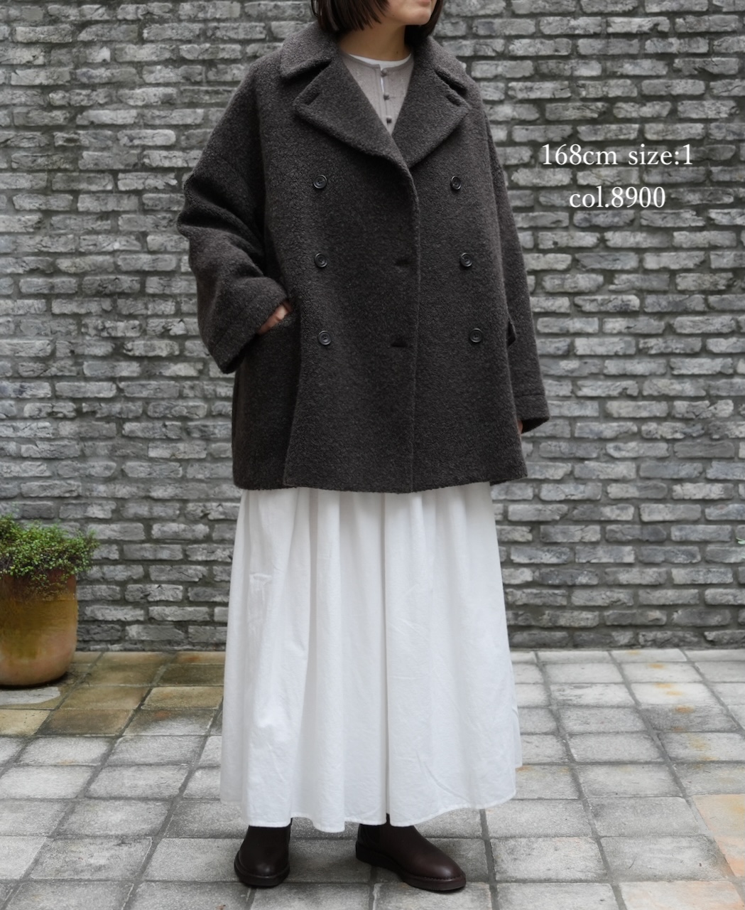 JNMDS2451(コート) RECYCLE BOA WOOL DOUBLE OVER COAT